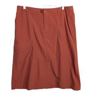 Patagonia Sol Patrol Skirt 12 Adobe Orange Nylon Hiking Outdoor Gorpcore Pockets